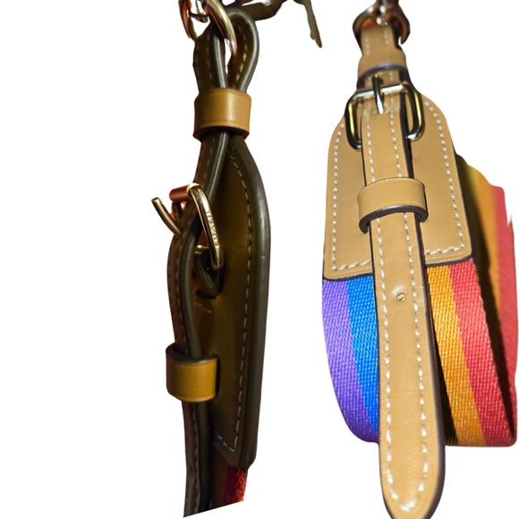 Coach Rowan Rainbow Signature Satchel with removable Crossbody Strap - Picture 8 of 16